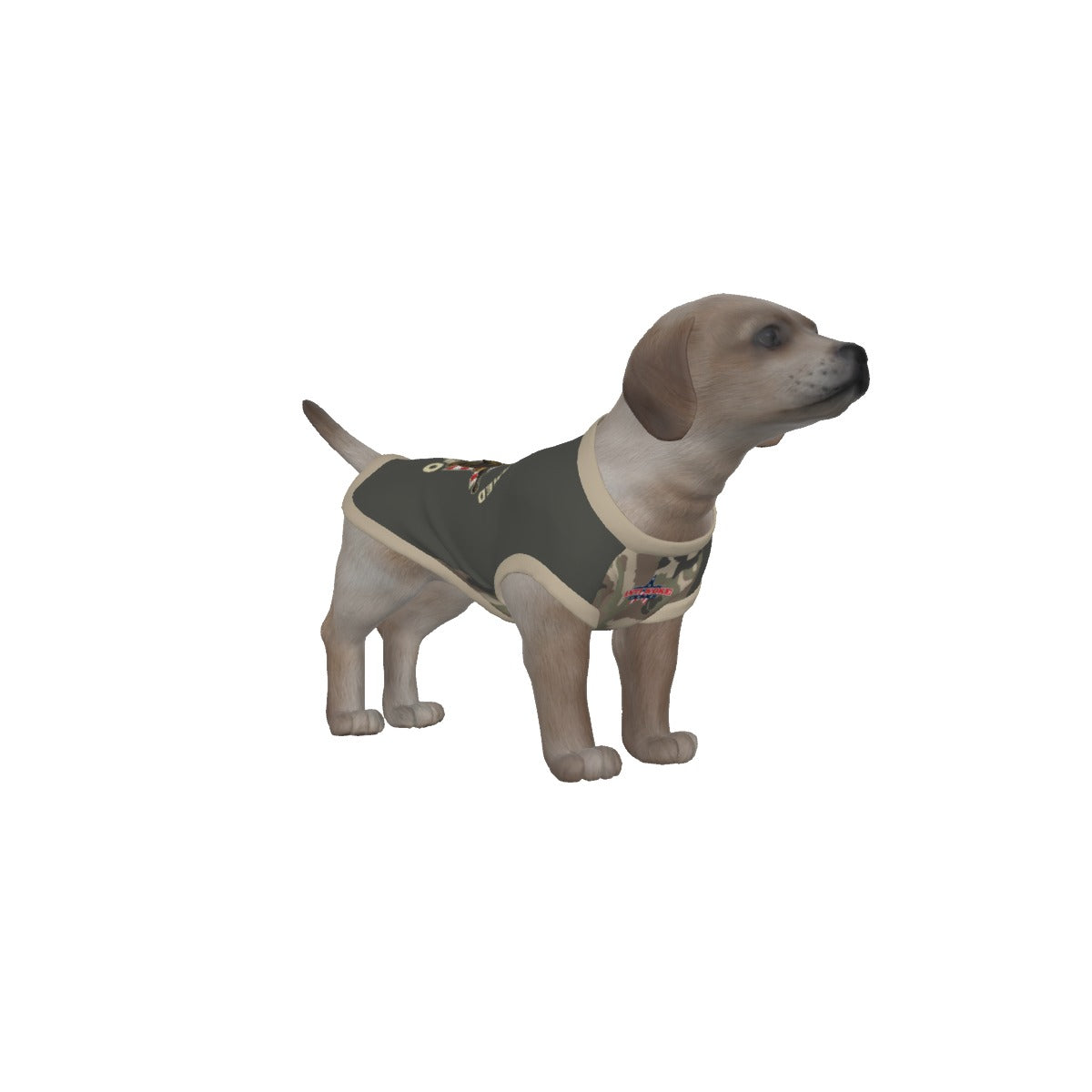 Frenchie- Gray and Camo- My Owner Is Armed- Anti Woke Pets- Puppy Tank Top